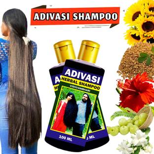 Vishvambhari Thulsi & Adivasi Shampoo for Healthier,Controls damaged scalp