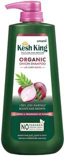 Kesh King Organic Onion Shampoo with Curry Leaves | Anti Hair Fall | Paraben Free