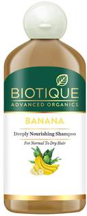 Biotique Advanced Organics Banana Deeply Nourishing Hair Shampoo for Normal to Dry Hair, 300ml
