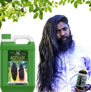 BLISS & BLUSH Adivasi Smoothening Hair Fall And Grows Shampoo 1 ltr