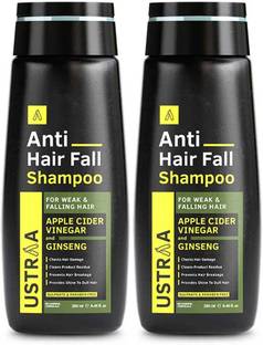 USTRAA Anti Hair Fall Shampoo - 250 ml x 2 | Dermatologically Tested | Prevent Hairfall