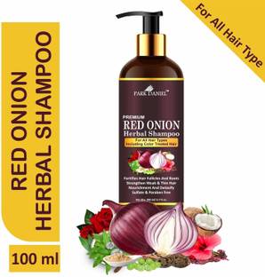 PARK DANIEL Premium RED ONION Herbal Shampoo- For Hair Growth for all Hair Types Including Color treated Hairs(200 ml)
