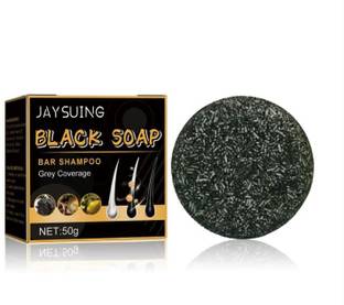 Zero Luxury Black Hair Shampoo Bar – Natural Hair Darkening, Moisturizing & Strengthening