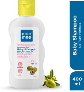 MeeMee Baby Shampoo Olive Extracts, Dermatologist Tested, Hypoallergenic, Tear Free