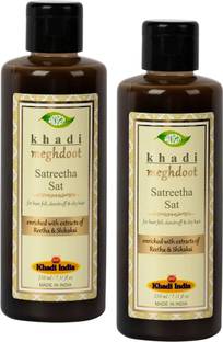 KHADI MEGHDOOT Satreetha Shampoo 210ml (Pack of 2)