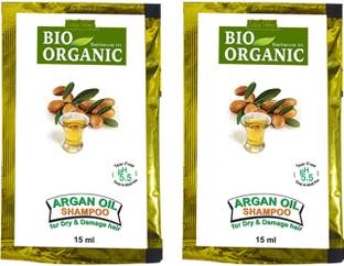 Indus Valley Bio Organic Argan Oil Shampoo Sachets 15ml X 2(30ml)