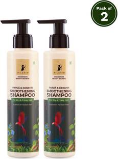 Pilgrim Advanced Patua & Keratin Smoothening Shampoo for Dry & Frizzy Hair Pack of 2