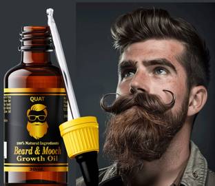 QUAT BeardForge Premium Growth Oil for Stronger Roots and Maximum Beard Density