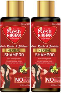 KESH NIKHAR SUPREME Herbal Amla Shikakai Shampoo - Pack of 2