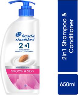 HEAD & SHOULDERS Smooth and Silky 2-in-1 Anti-Dandruff Shampoo + Conditioner for Dry, Frizzy Hair
