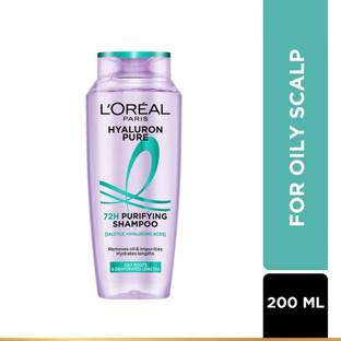 L'Oréal Paris Hyaluron Pure 72H Purifying Shampoo for Oily Scalp, Dry Hair | 72H Fresh Scalp