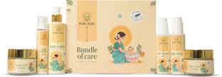 Pure Aura Wellness Kit | Lotion, Wash, Sunscreen, Rash Cream , Massage Oil & Face Cream