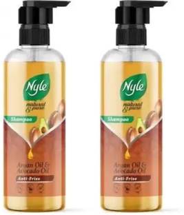 Nyle Argan Oil & Avocado Oil Natural & Pure Shampoo For Frizz Free Hair Pack of 2