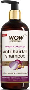WOW SKIN SCIENCE Onion & Collagen Anti-Hairfall Shampoo | New & Improved Formulation