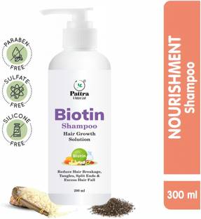 Pattra Biotin Shampoo Hair Growth Solution,Reduce Hair Breakage,Tangles,Split Ends