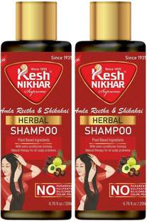 Kesh NIKHAR Amla Reetha Shikakai Shampoo (Pack of 2)
