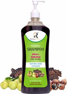renew roots Herbal Amla Shikakai Shampoo With Natural Hers (100ml)