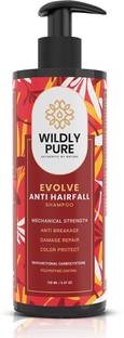 Wildly Pure Anti Hair Fall Shampoo | With 12 Oil & Argan | 30% Frizz Reduction in 1 Wash