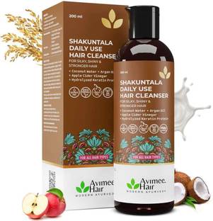 Avimee Herbal Shakuntala Daily Use Shampoo for Silky Hair |Argan,Onion,Keratin Protein