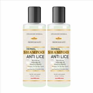 SWADESHI HERBAL Khadi Anti-Lice Shampoo for 100% Lice Removal