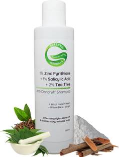 Greenviv 1% Zinc Pyrithione + 1% Salicylic Acid + 2% Tea Tree Anti-Dandruff Shampoo