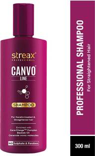 Streax Professional Professional Canvoline Shampoo With Kera Charge Complex For Straightened Hair