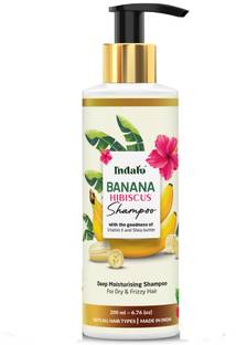 Indalo Banana Hibiscus Shampoo for Smooth and Shiny Hair Flaunts