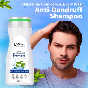 Globus Naturals Anti Dandruff Shampoo, For Dandruff and Itchy Scalp For Men