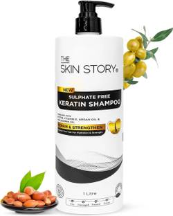 The Skin Story Sulphate Free Keratin Shampoo, Anti Frizz Hair, Split End & Damage Repair, Vit-E