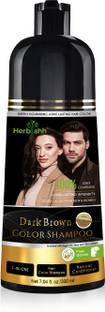 Herbishh Hair Color Shampoo for Grey Hair Dark Brown