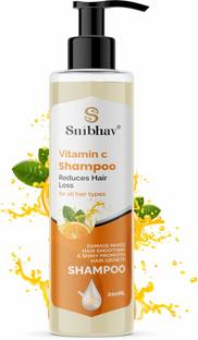 Snibhav Vitamin C Hair Shampoo Citrus-Infused Formula for Revitalized, Stronger Hair