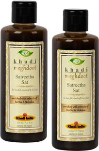KHADI MEGHDOOT Satreetha Shampoo 210ml (Pack of 2)