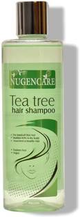 nugencare Tea Tree Scalp Care Dandruff Removal Treatment Shampoo, Gently Cleanses Dandruff & Flakes, Enriched with Tea Tree oil, for reducing itching, irritation & dryness of scalp