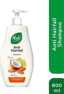 Nyle AntiHairfall Shampoo For Hairfall Control with Natural Coconut Milk,Badam & Amla