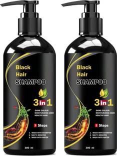 KIRJA Permanent 3 in 1 black hair shampoo
