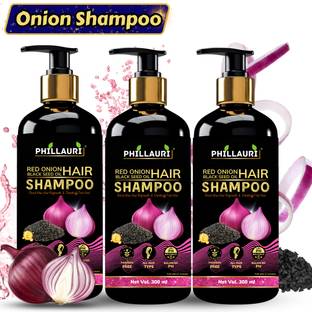 Phillauri Red Onion Black Seed Shampoo for Hair Growth and Fall Control