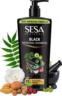 SESA Ayurvedic Shampoo for Hair Fall Control With Bhringraj and 16 Natural Herbs