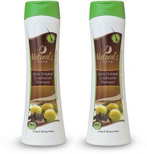 Natural's Care for Beauty Amla Shikakai Shampoo Ayurvedic for Long and Strong Hair Pack of 2