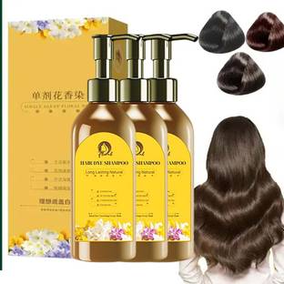 Qwera Long lasting hair dye shampoo for Dry Scalp Short Hair Hair Lotion