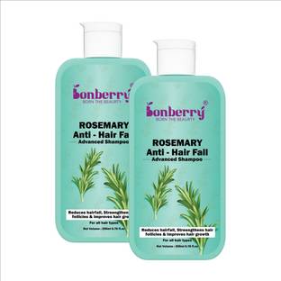 Bonberry Rosemary Advanced Anti Hair Fall Shampoo for Reducing Hair Loss & Breakage