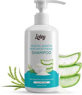 Loley Hair Smoothening Shampoo With Rice Water And Aloevera Extract|For Shiny Hair