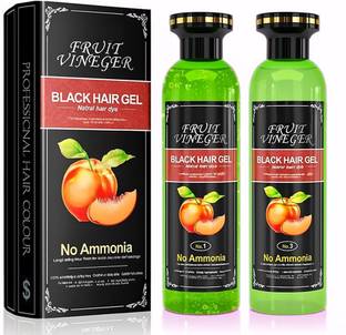Drakarees Fruit Vinegar Hair Color, Natural Hair dye Black Color for Hair,Natural Color