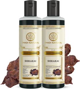 KHADI NATURAL Herbal Shikakai Cleanser/Shampoo (Pack of 2)