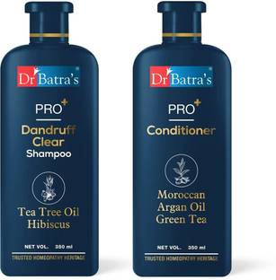 Dr Batra's PRO+ Dandruff Clear Shampoo with Conditioner (350 ml Each)