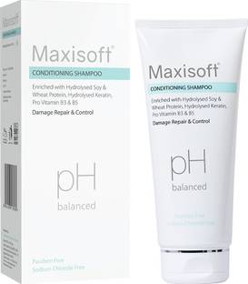Maxisoft Conditioning Shampoo | With Aloe, Keratin & Wheat Germ Oil (200 ml - Pack of 1)