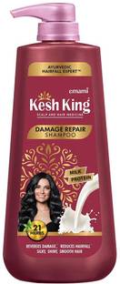 Kesh King Damage Repair Shampoo|Milk protein & 21 Ayurvedic herbs|Nourishes &repairs hair