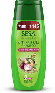SESA Ayurvedic Anti-Hair Fall Shampoo with Bhringraj and Onion for Soft & Shiny Hair