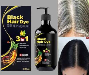 blestaaa essentialss Black Hair Dye Shampoo 3 In 1 Quality Enriched wTH Organic Shampoo FOR WOMEN....