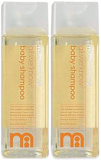 Mothercare All We Know Baby Shampoo |Gentle No-Tear Formula for Soft & Shiny Hair|Pack of 2