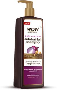 WOW SKIN SCIENCE Onion & Collagen Anti-Hairfall Shampoo | New & Improved Formulation